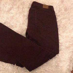 Maroon American Eagle jeans